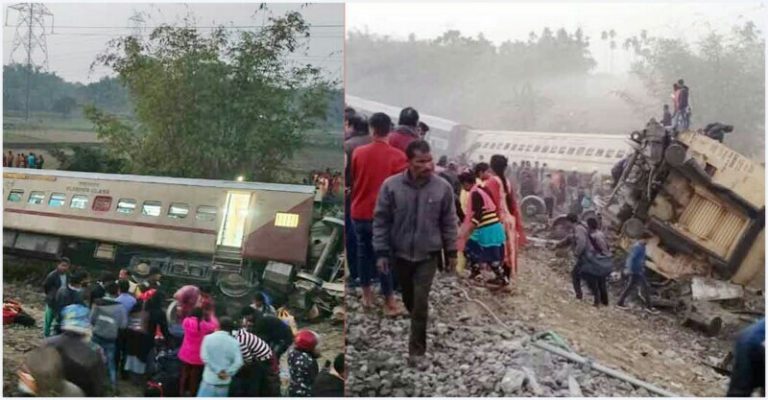 ভারতের পশ্চিমবঙ্গে ভয়াবহ ট্রেন দুর্ঘটনাঃ অর্ধশত যাত্রীর প্রাণহানির আশঙ্কা