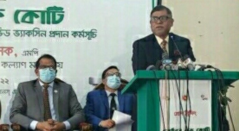 “করোনার টিকাদানে বাংলাদেশ বিশ্বের ২০০টি দেশের মধ্যে ১০তম অবস্থানে”-স্বাস্থ্যমন্ত্রী
