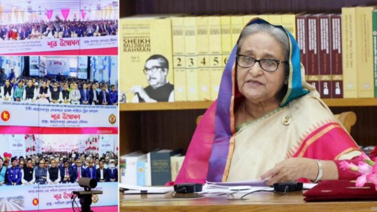 “যানজট নিরসনে ২০৩০ সালের মধ্যে ভিন্ন রেল যোগাযোগের সাক্ষী হবে ঢাকা”-প্রধানমন্ত্রী