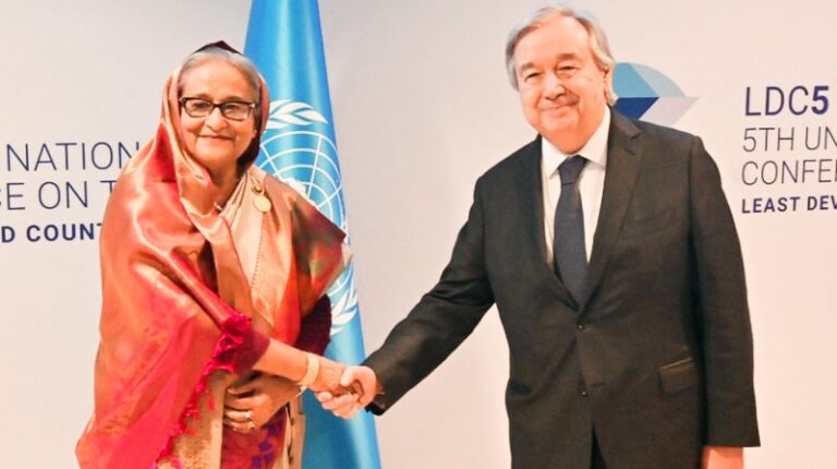 রাশিয়া-ইউক্রেন যুদ্ধ বন্ধে পদক্ষেপ নেওয়ার আহ্বান প্রধানমন্ত্রী শেখ হাসিনার