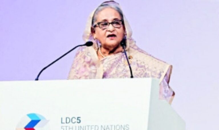 “‘অনুদান নয়, স্বল্পোন্নত দেশগুলো আন্তর্জাতিক প্রতিশ্রুতি অনুযায়ী প্রাপ্য চায়”-প্রধানমন্ত্রী