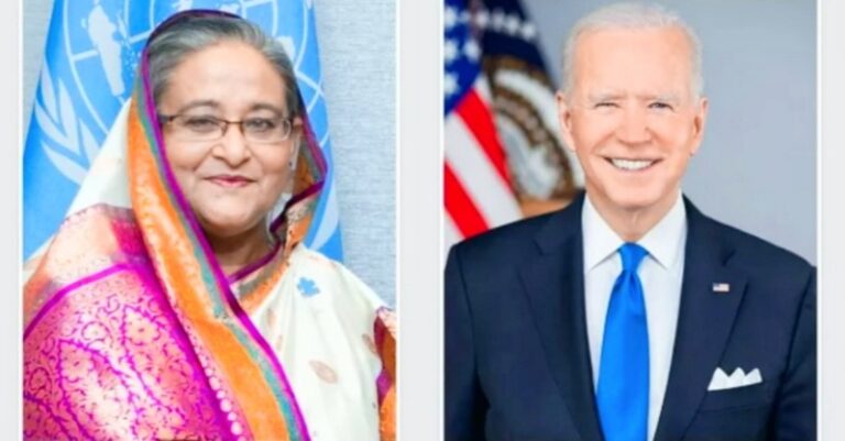 শেখ হাসিনাকে স্বাধীনতা দিবসের শুভেচ্ছা জানালেন মার্কিন প্রেসিডেন্ট জো বাইডেন
