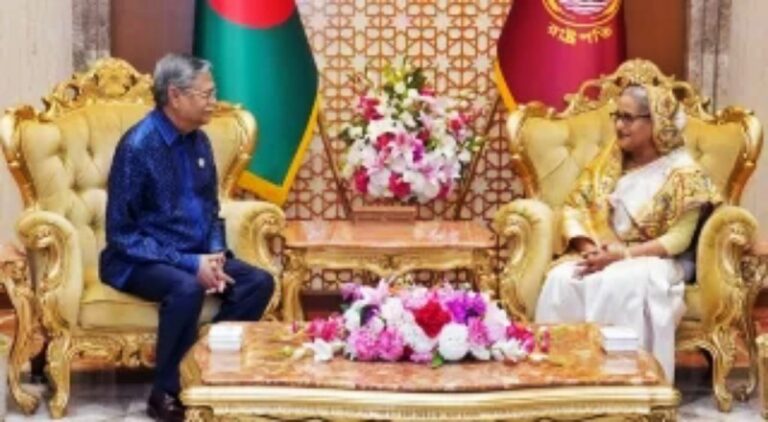 রাষ্ট্রপতি মো. সাহাবুদ্দিনের সঙ্গে প্রধানমন্ত্রী শেখ হাসিনার সাক্ষাৎ