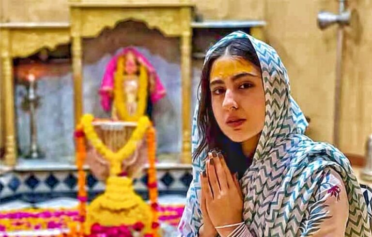 “মন্দির দর্শন কিংবা পূজো দেওয়া এটা আমার ব্যক্তিগত পছন্দ”-সারা আলি খান