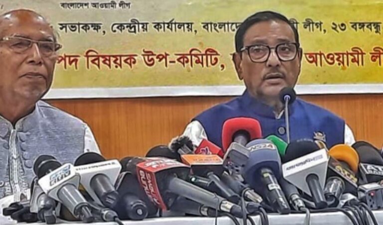 “২৭ তারিখের সমাবেশ ঘিরে আ. লীগের পক্ষ থেকে সংঘাতের আশঙ্কা নেই”-ওবায়দুল কাদের