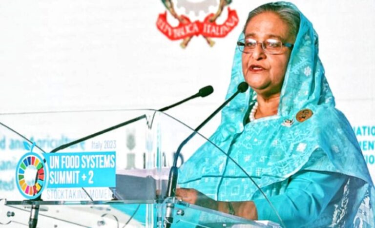 টেকসই, নিরাপদ ও পুষ্টিকর খাদ্য ব্যবস্থা নিশ্চিতে প্রধানমন্ত্রীর ৫ দফা প্রস্তাব
