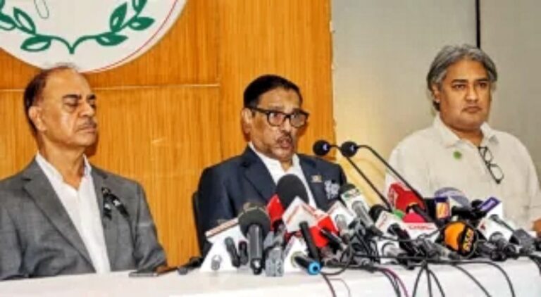 “বিদেশিদের দৌড়ঝাপে সরকার কোনো চাপ অনুভব করছে না”-ওবায়দুল কাদের