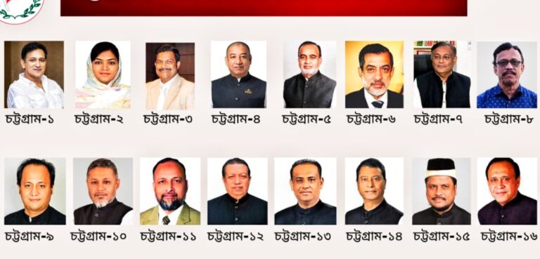 চট্টগ্রাম থেকে আওয়ামী লীগের মনোনয়ন পেলেন যারা