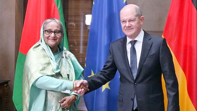 শেখ হাসিনার সঙ্গে জার্মান চ্যান্সেলরের বৈঠক