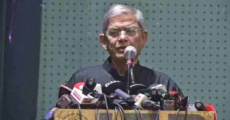 “রাজনৈতিক দলগুলোকে আপনাদের প্রতিপক্ষ বানাবেন না”-অন্তর্বর্তী সরকারের উপদেষ্টাদের উদ্দেশে মির্জা ফখরুল