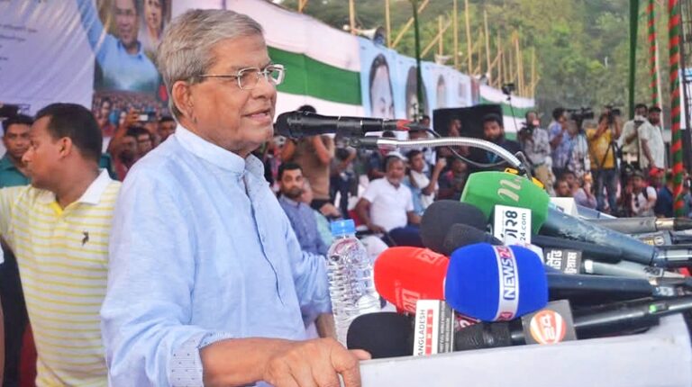 “১৮ কোটি মানুষ আওয়ামী লীগকে চায় না”-মির্জা ফখরুল