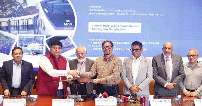 দেশে প্রথম মনোরেল চট্টগ্রামে, চুক্তি সই