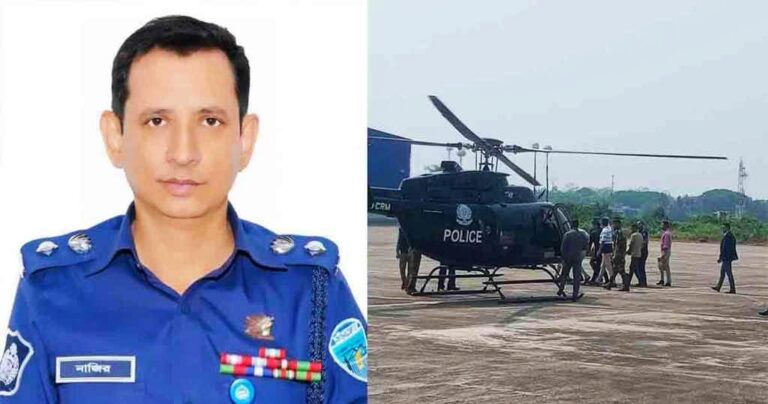 বাথরুমে পড়ে পা ভাঙলো চট্টগ্রামের এসপির, হেলিকপ্টারে নেওয়া হলো ঢাকায়